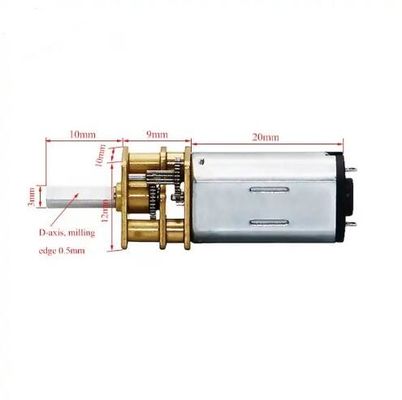 12MM Gearbox Metal Gear DC Motor 45 Rpm 1.5V 24V 0,7 Watt για κλειδαριά πόρτας