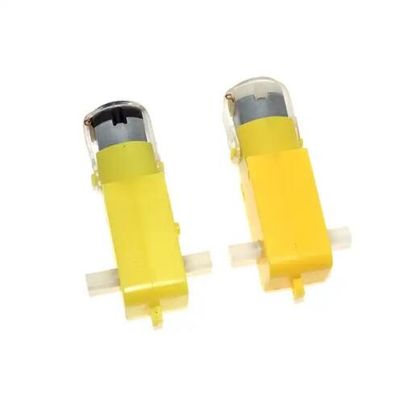 Τεχνικός κινητήρας ΤΤ πλαστικού κιβωτίου 5V διαμέτρου 20mm για DIY τροχούς αυτοκινήτου ρομπότ