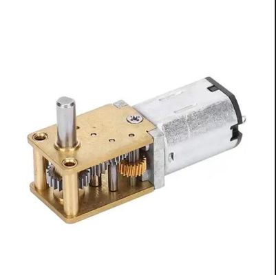 6V - 12V Brush DC Gear Motor Οριζόντιο σκουλήκι μικρού άξονα DC Micro Metal Gear Motor