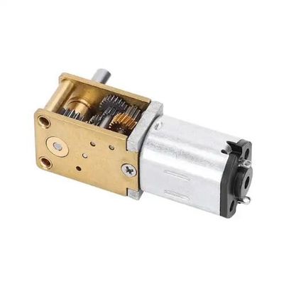 6V - 12V Brush DC Gear Motor Οριζόντιο σκουλήκι μικρού άξονα DC Micro Metal Gear Motor