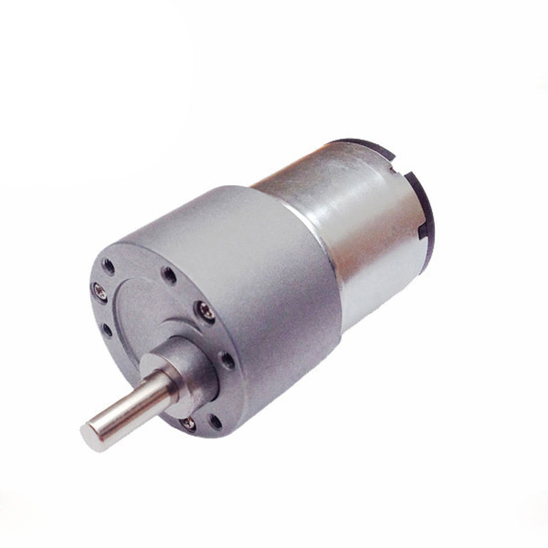 50 RPM Brush DC Gear Motor 37mm Carbon Brush DC Gearbox Motor 3V - 24V για ρομπότ